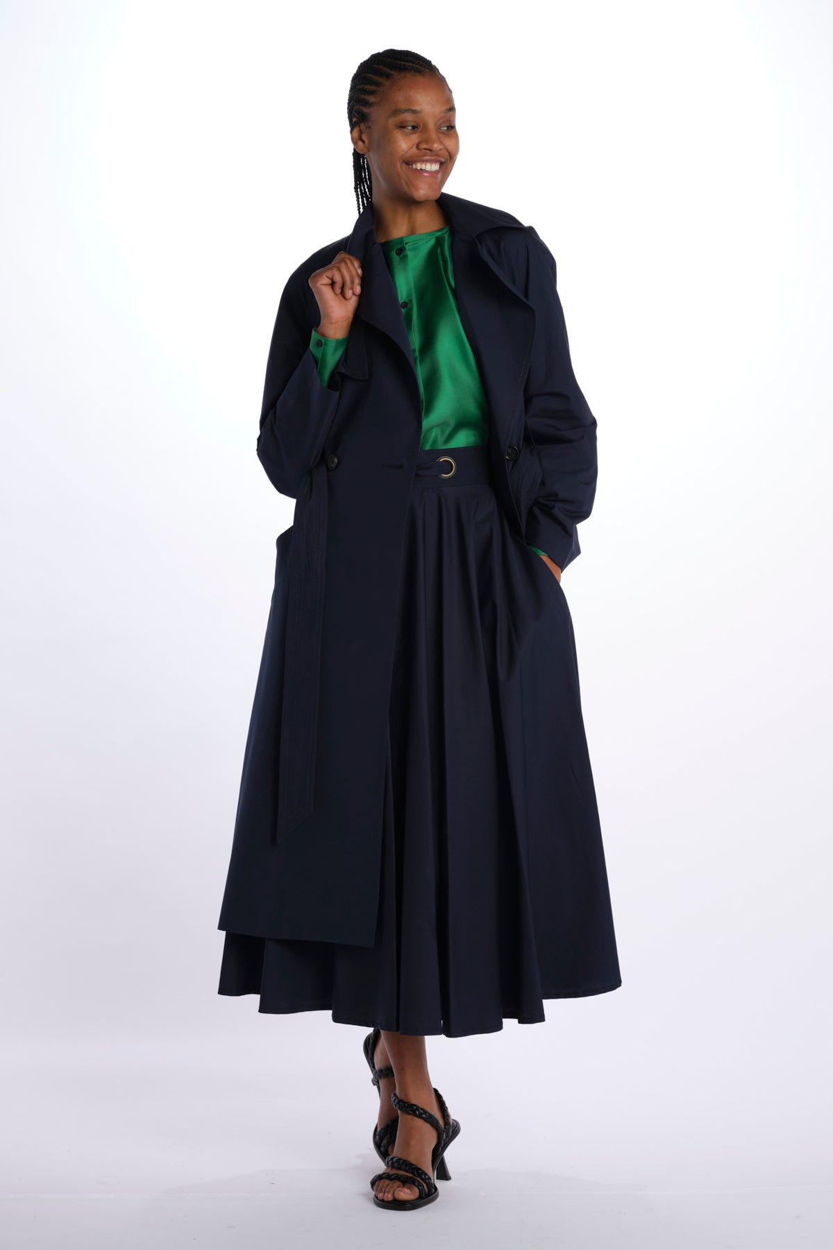 Trench cotone A20M08 NAVY martin grant 