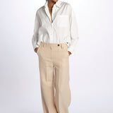 Pantalone lino spina LAMIA T2272F123 massimo alba 