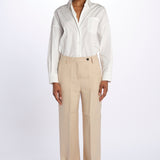 Pantalone lino spina LAMIA T2272F123 massimo alba 