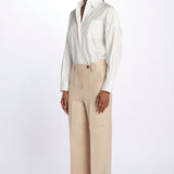 Pantalone lino spina LAMIA T2272F123 massimo alba 
