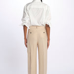 Pantalone lino spina LAMIA T2272F123 massimo alba 