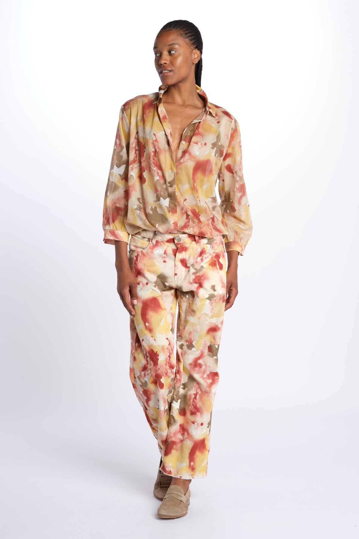 ALOSA pantalone con macchie M27D0ALOSAT3246 S338 massimo alba 