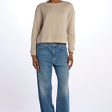 T-shirt felpa m/l WSW02 FEATHER GREY merz b 