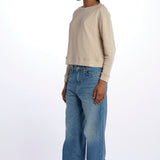T-shirt felpa m/l WSW02 FEATHER GREY merz b 