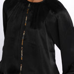Camicia manica sbuffo CUTWORK BE24499 BLACK milaura 