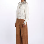Camicia manica sbuffo CUTWORK BE24499 IVORY milaura 