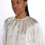 Camicia manica sbuffo CUTWORK BE24499 IVORY milaura 