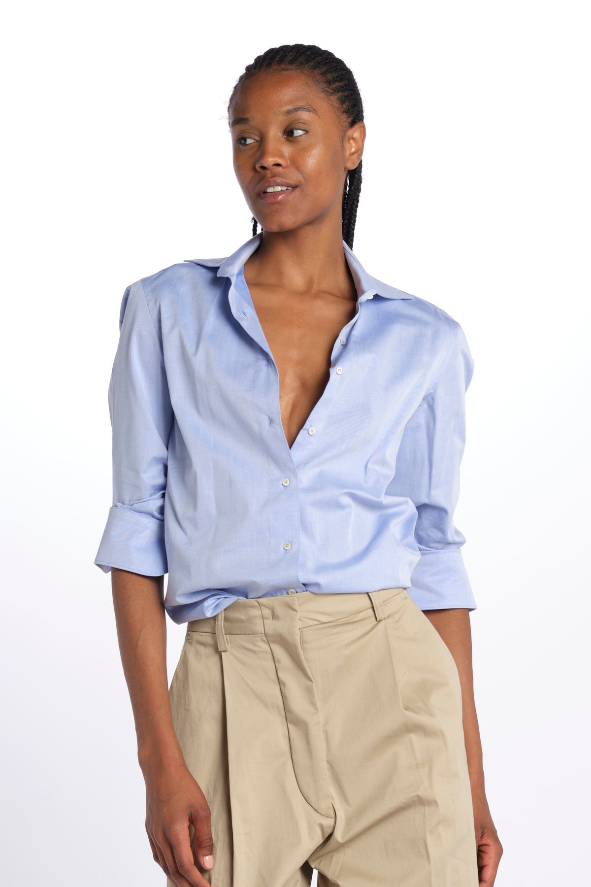 MOD.19 camicia ml cotone MOD.19 AZZURRO milaura 