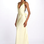 Abito HONOR spallina con fiocco GO29 BUTTER misha 