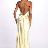 Abito HONOR spallina con fiocco GO29 BUTTER misha 