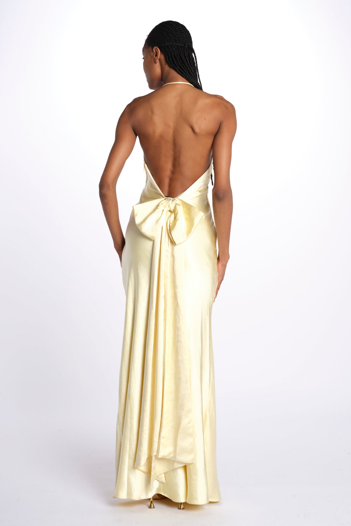 Abito HONOR spallina con fiocco GO29 BUTTER misha 