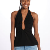 Top ALUSIA scollato double OND24TO031 BLACK misha 