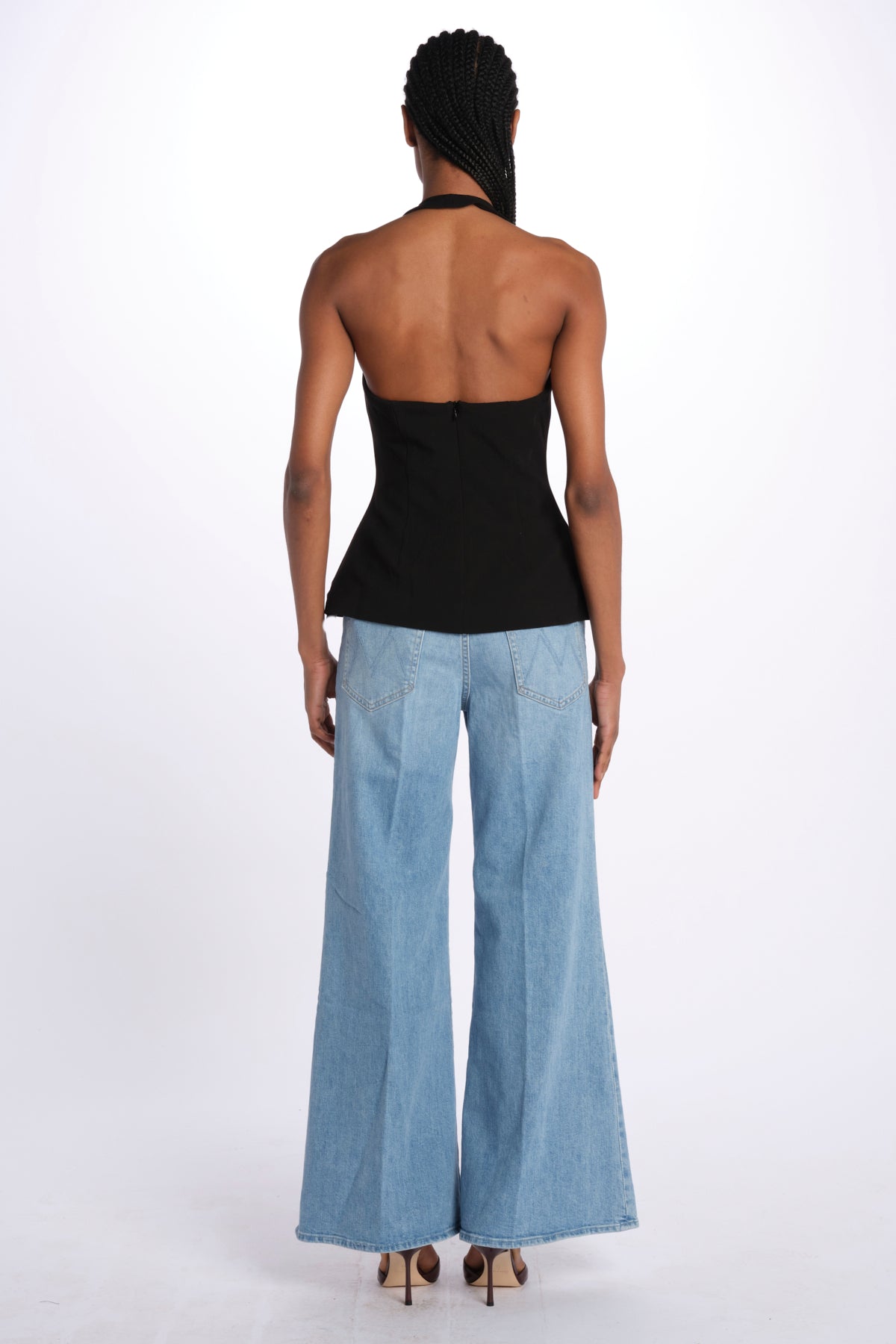 Top ALUSIA scollato double OND24TO031 BLACK misha 