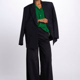 Camicia con frange e inserti pizzo G011 5340 n21 