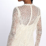 LEILA DOT SHEER LEILA DOT SHEER ANKLE GOWN CREAM needle & tread 