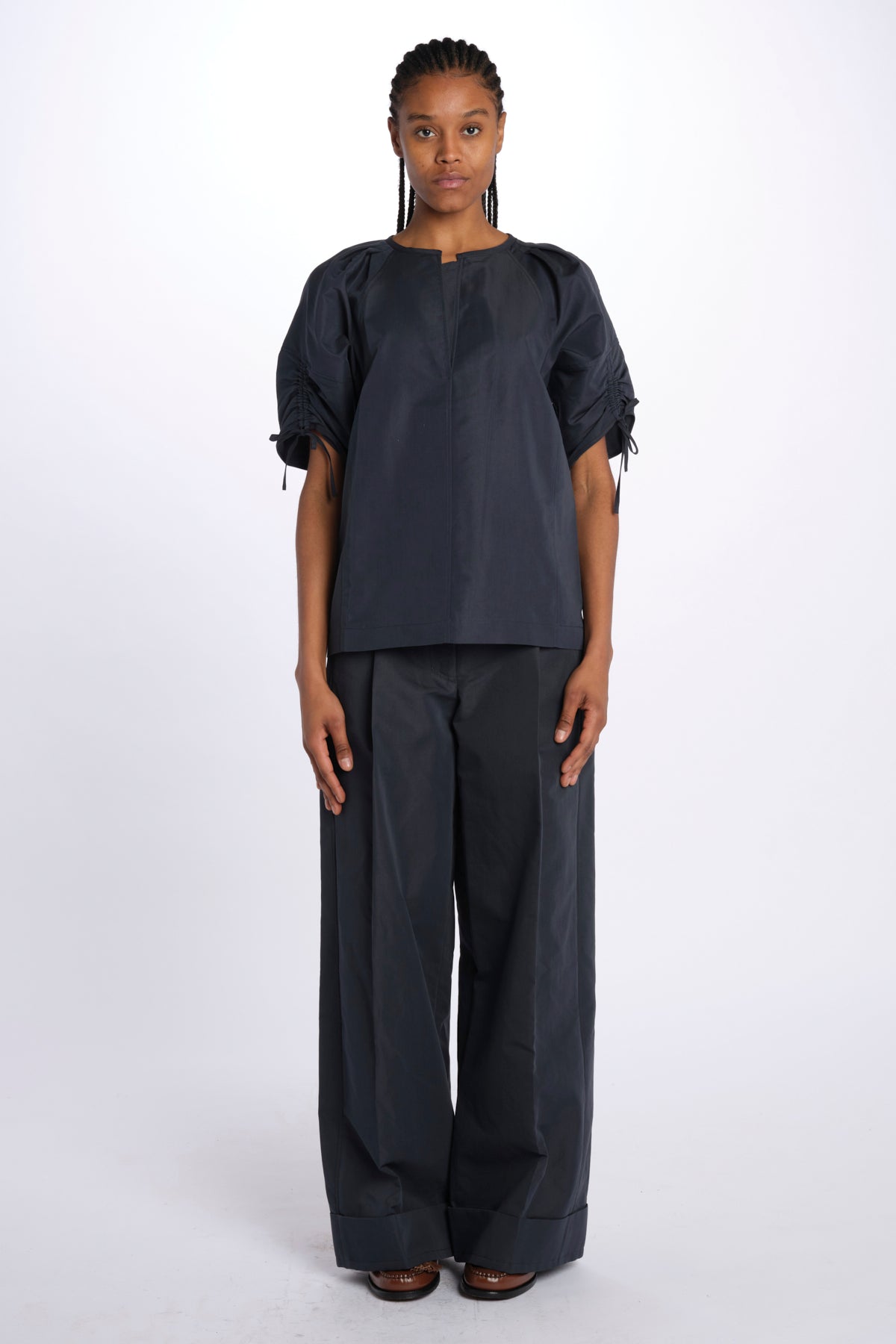 Camicia SHIRRED manica sbuffo 21640LCO MIDNIGHT phillip lim 