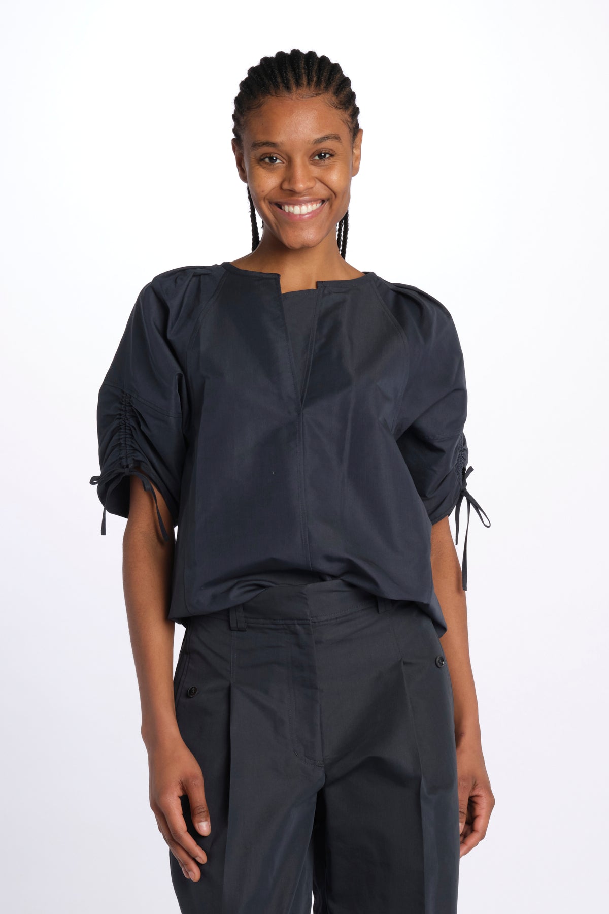 Camicia SHIRRED manica sbuffo 21640LCO MIDNIGHT phillip lim 
