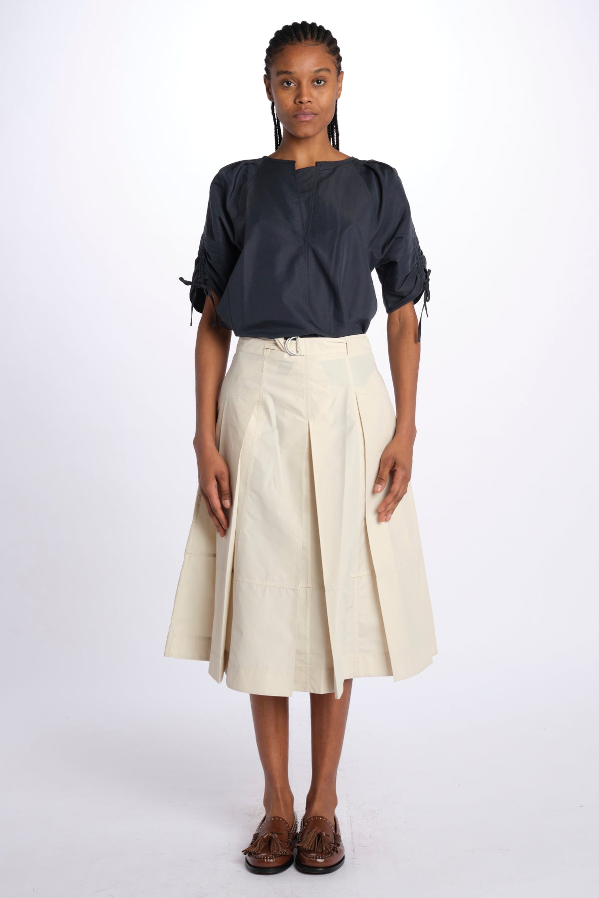 Gonna UTILITY pieghe taffetas 36118LCE STONE phillip lim 