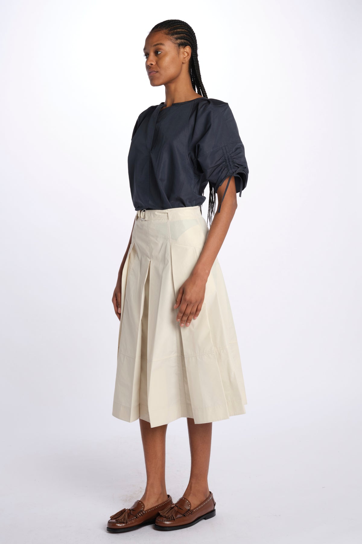 Gonna UTILITY pieghe taffetas 36118LCE STONE phillip lim 