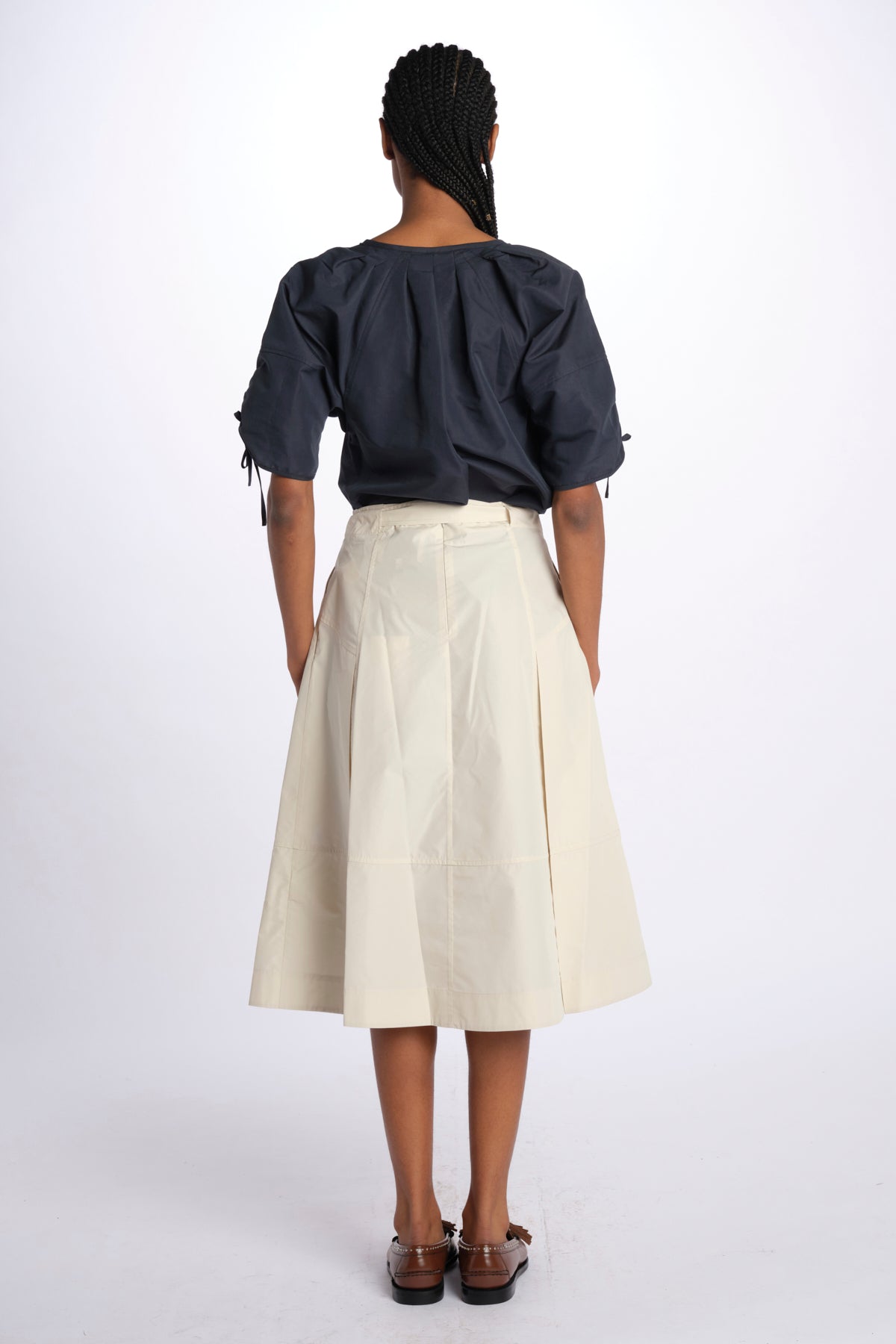 Gonna UTILITY pieghe taffetas 36118LCE STONE phillip lim 