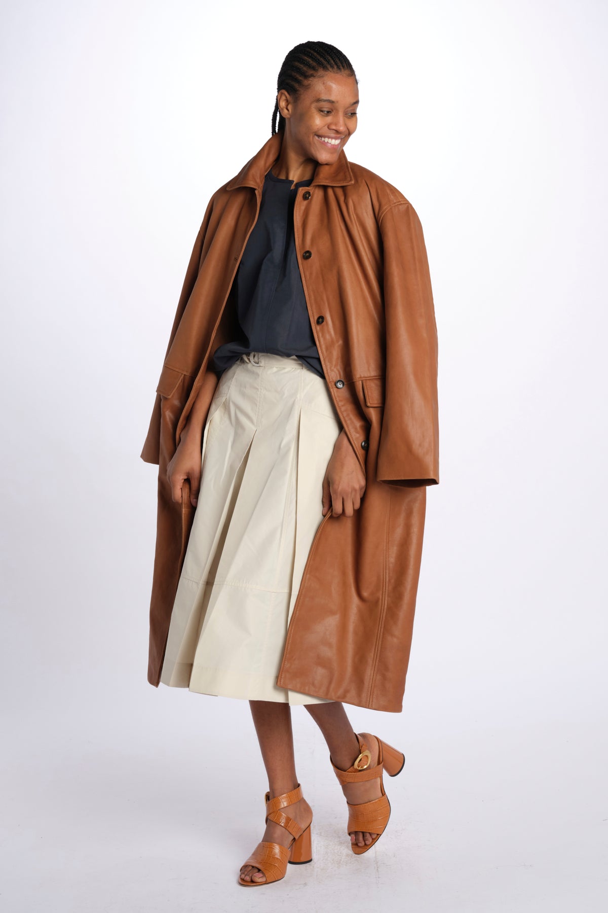 Gonna UTILITY pieghe taffetas 36118LCE STONE phillip lim 