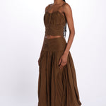 Top spallina+ paillettes CHERIZE TOP MILITARY scarlett poppies 