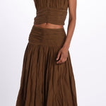 Top spallina+ paillettes CHERIZE TOP MILITARY scarlett poppies 