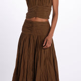 Top spallina+ paillettes CHERIZE TOP MILITARY scarlett poppies 
