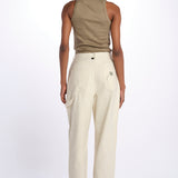 RAINE pantaloni a vita alta con gamba ampia e ricami 179553 U111 scotch&soda 