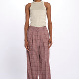 pantaloni seersucker principe di galles 179558 U106 scotch&soda 