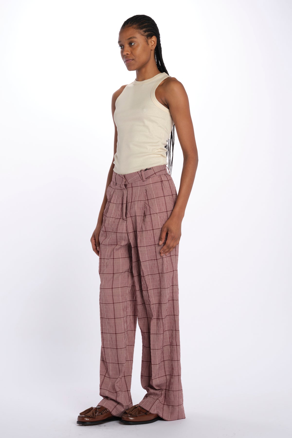pantaloni seersucker principe di galles 179558 U106 scotch&soda 