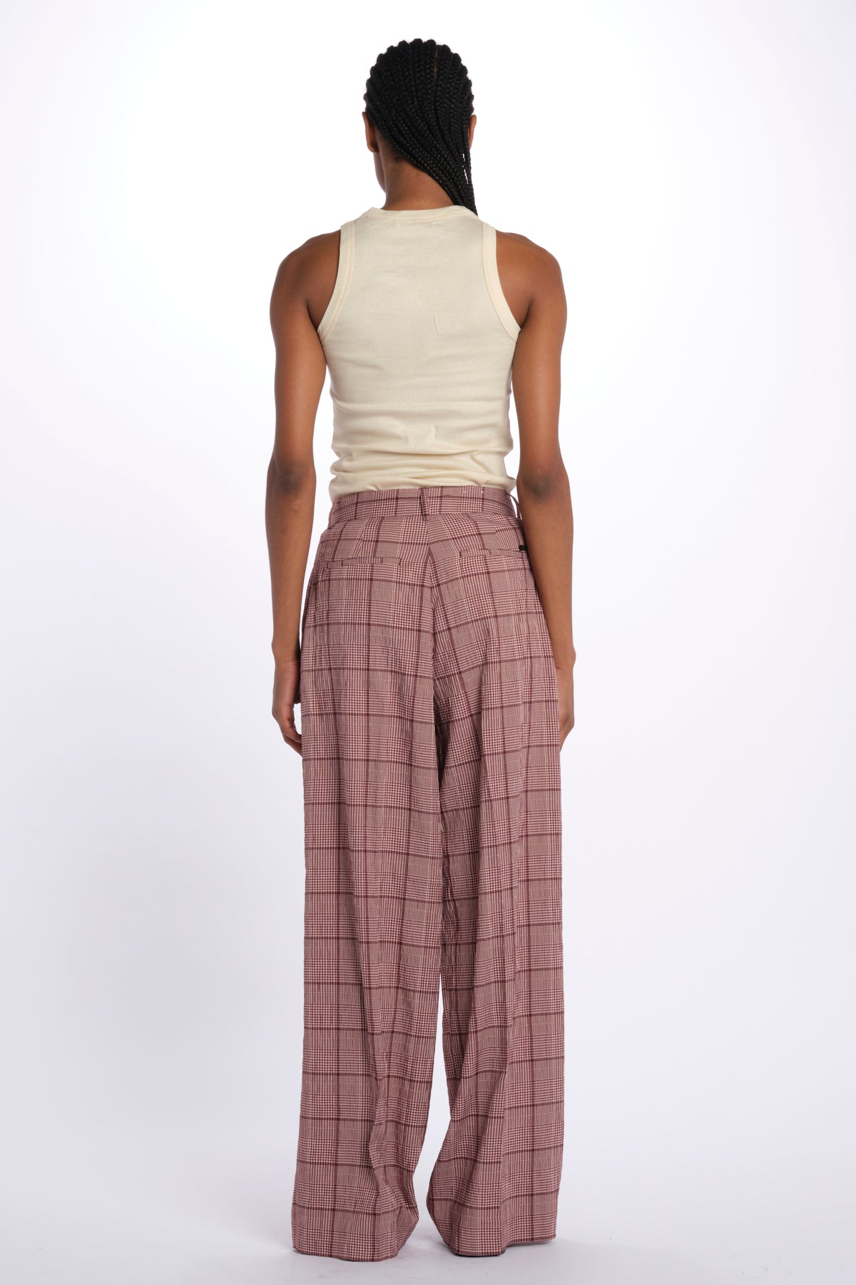 pantaloni seersucker principe di galles 179558 U106 scotch&soda 