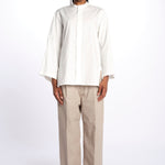 Camicia collo guru con tasca BELGRADE OFFWHITE sofie d'hoore 