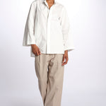 Camicia collo guru con tasca BELGRADE OFFWHITE sofie d'hoore 