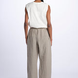 Pantaloni lino con elastico PILAR NATURA sofie d'hoore 