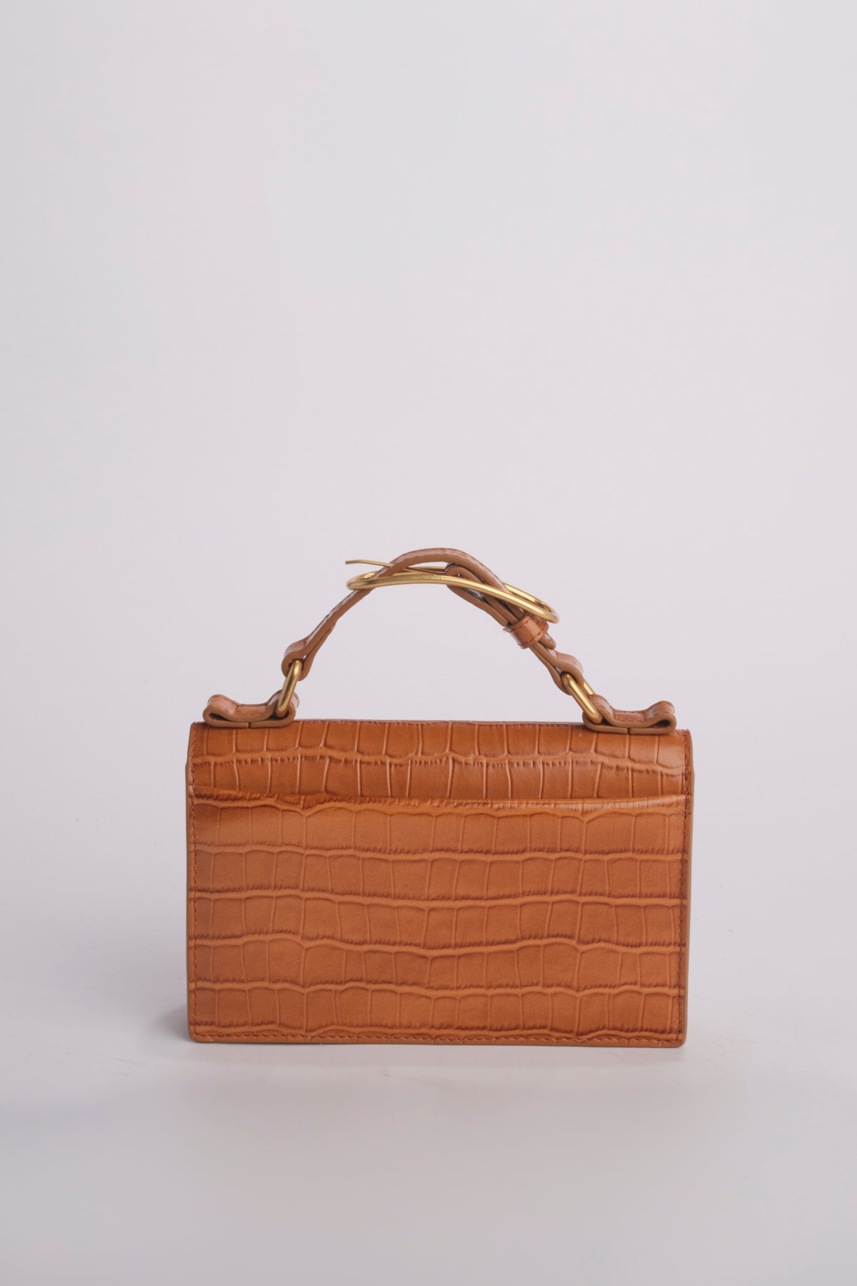 Clutch AUDREY MINI CLUTCH pelle B575CFC CAMEL studio AMELIA 