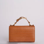 Clutch AUDREY MINI CLUTCH pelle B575CFC CAMEL studio AMELIA 