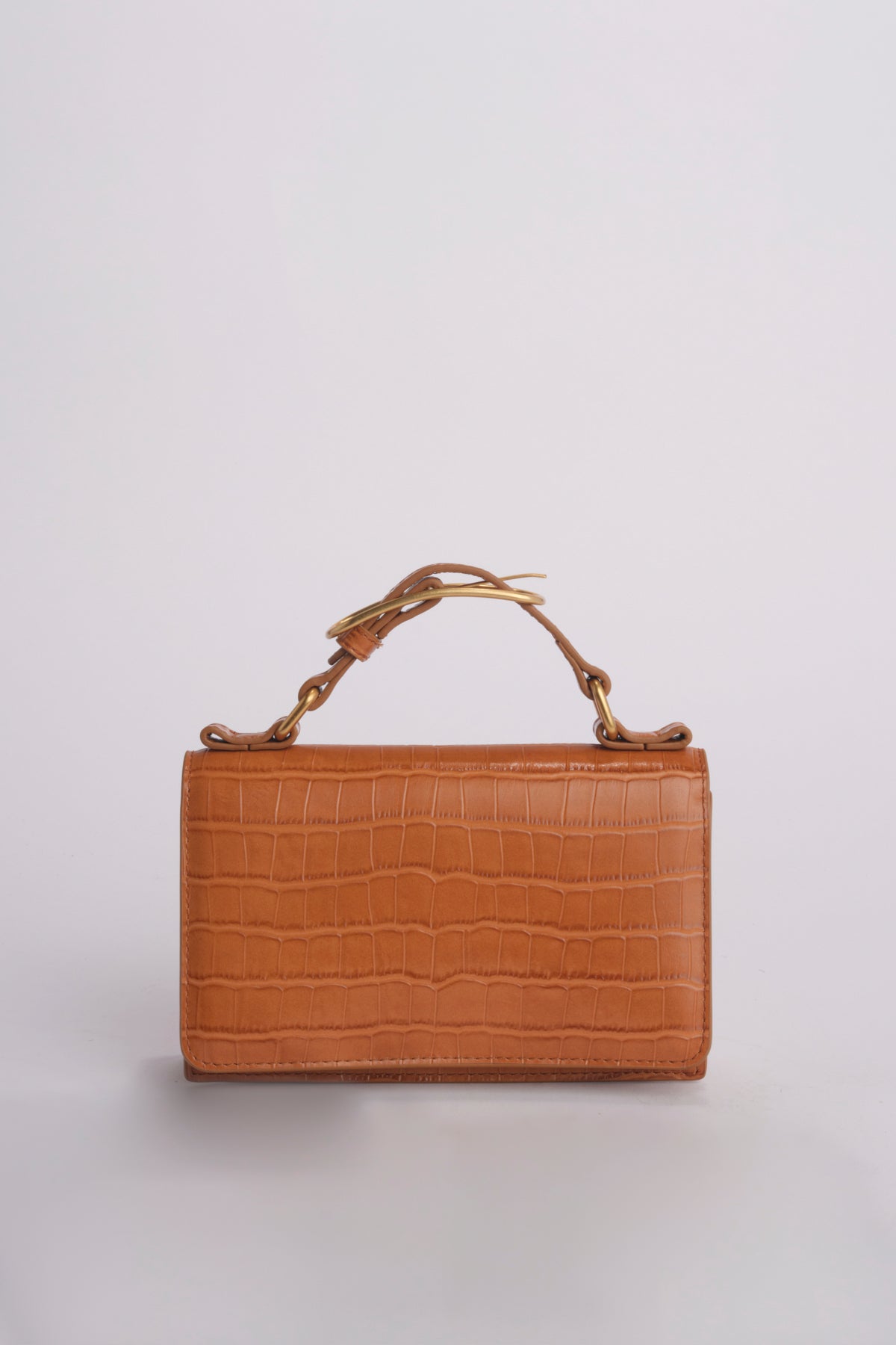 Clutch AUDREY MINI CLUTCH pelle B575CFC CAMEL studio AMELIA 