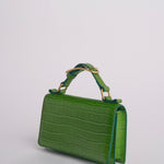 Clutch AUDREY MINI CLUTCH pelle B575CFC GREEN studio AMELIA 