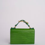 Clutch AUDREY MINI CLUTCH pelle B575CFC GREEN studio AMELIA 