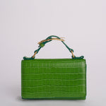 Clutch AUDREY MINI CLUTCH pelle B575CFC GREEN studio AMELIA 