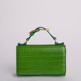 Clutch AUDREY MINI CLUTCH pelle B575CFC GREEN studio AMELIA 