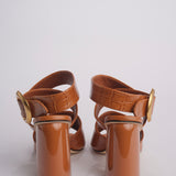 Sandalo ALLEGRA 90 MULE tacco largo F819CRC CAMEL studio AMELIA 