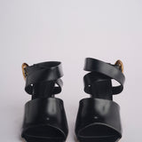 Sandalo ALLEGRA 90 MULE tacco largo F819SPZ BLACK studio AMELIA 