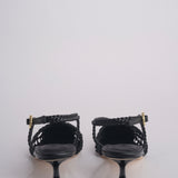 Sabot NEXUS 50 HEEL intrecciato tacco 5 F839CFC BLACK studio AMELIA 