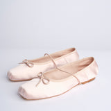 MIGNON ballerina in raso con punta quadrata F846SE1 BLS studio AMELIA 