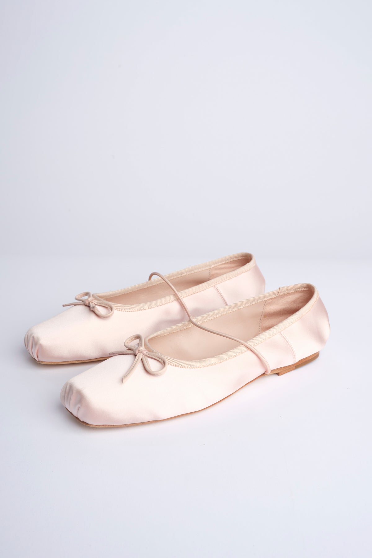 MIGNON ballerina in raso con punta quadrata F846SE1 BLS studio AMELIA 