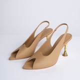 HELIX 90 slingback in nappa F848CFS BGE studio AMELIA 