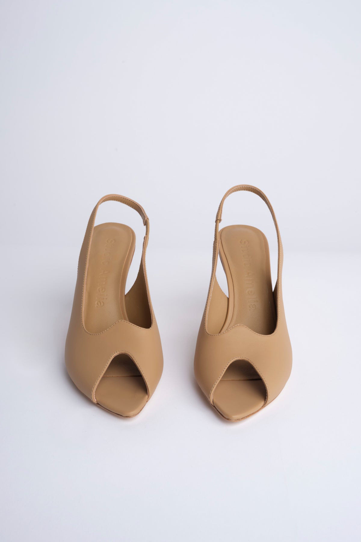 HELIX 90 slingback in nappa F848CFS BGE studio AMELIA 