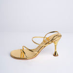 HELIX 90 sandalo in nappa spazzolata F849CFS GLD studio AMELIA 